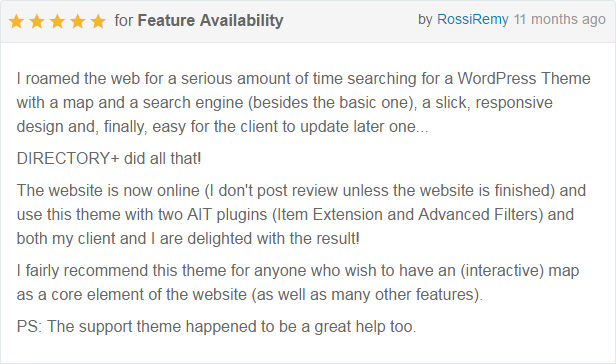 DirectoryPRO WordPress theme - rating7