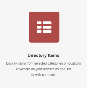 Directory Items Element